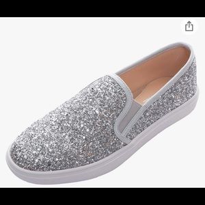 Silver Sparkle✨ Slip On Shoes